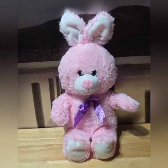 Hug Fun Pink Plush Bunny Rabbit Toy - Picture 2 of 7
